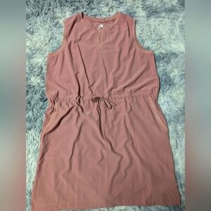 ZeroXposur UPF 50+ Sleeveless Athletic Drawstring Midi Dress XL